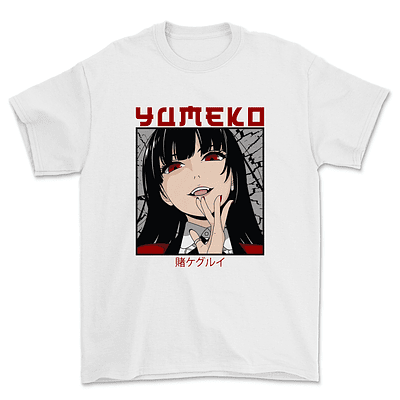 Polera Kakegurui / Yumeko Premium - BLANCO