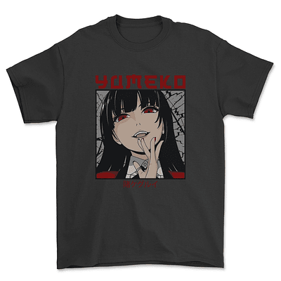 Polera Kakegurui / Yumeko Premium - NEGRO