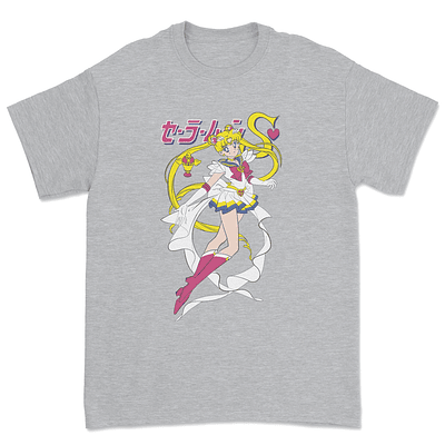 Polera Sailor Moon Jumping Premium - GRIS