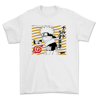 Polera Naruto Premium - BLANCO