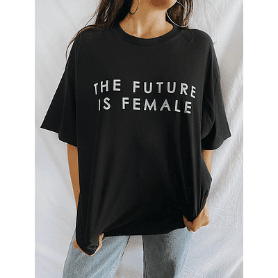 Polera The Future is Female - NEGRO