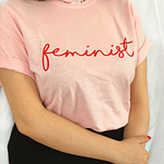 Polera Feminist Rosa TALLA S 