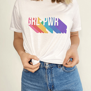 Polera GRL PWR Arcoiris