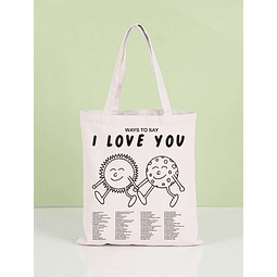Totebag Ways to say I Love You
