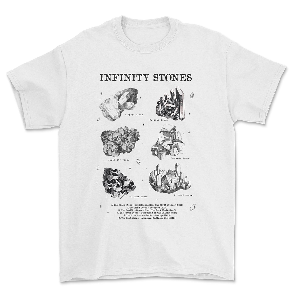 Polera Infinity Stones Marvel Premium 