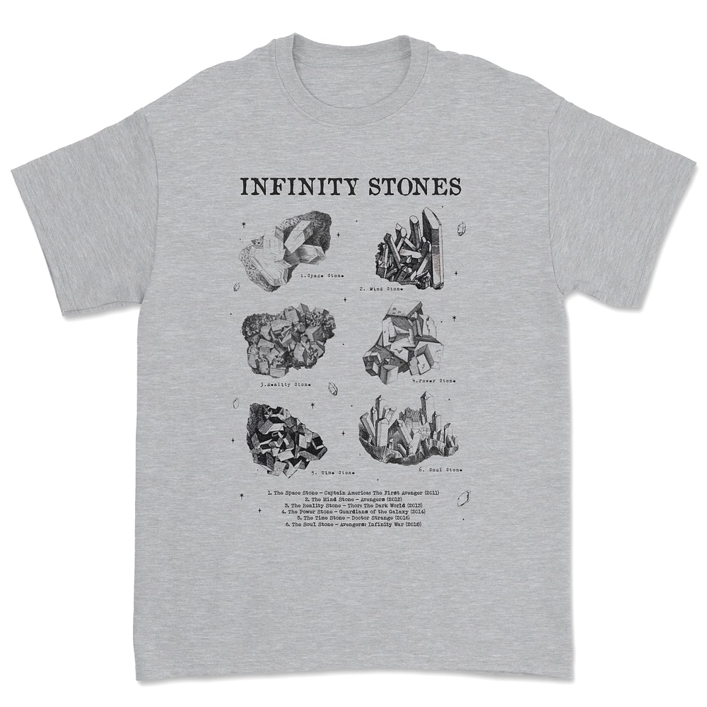 Polera Infinity Stones Marvel Premium 