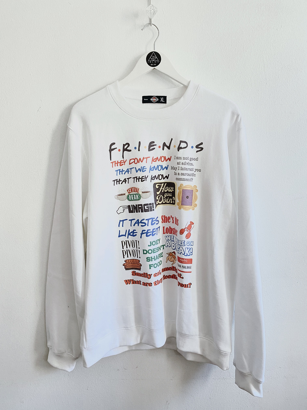 Poleron Polo Friends Frases TALLA XL 1