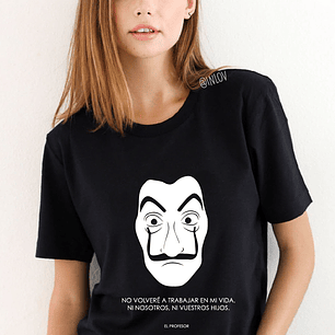 Polera La casa de papel / Dalí