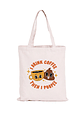 Totebag I drink Coffee Then I poopee - Miniatura 1