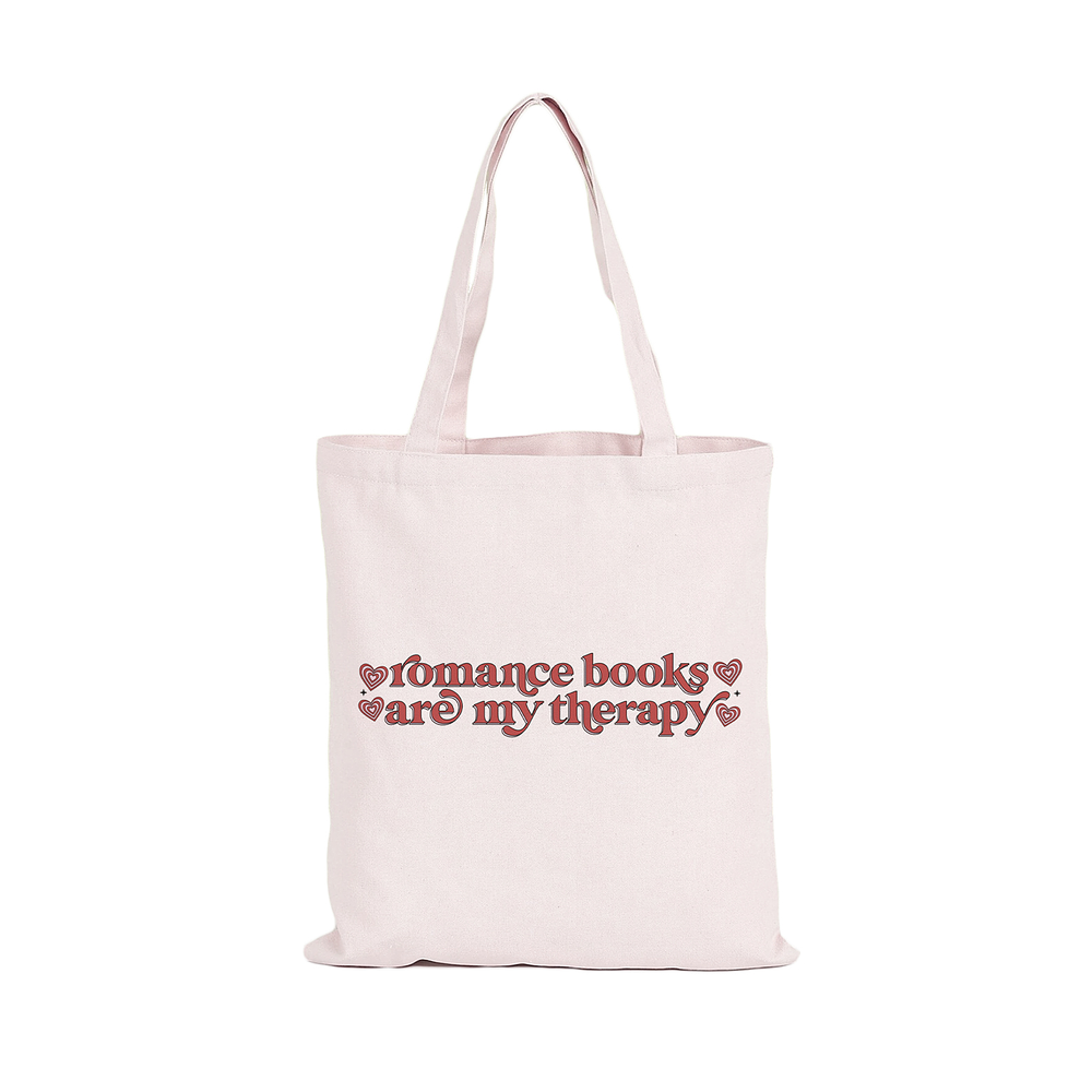 Totebag Romance books are my therapy