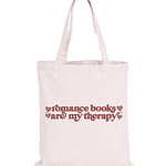 Totebag Romance books are my therapy
