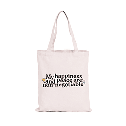Totebag My Happiness Non negotiable
