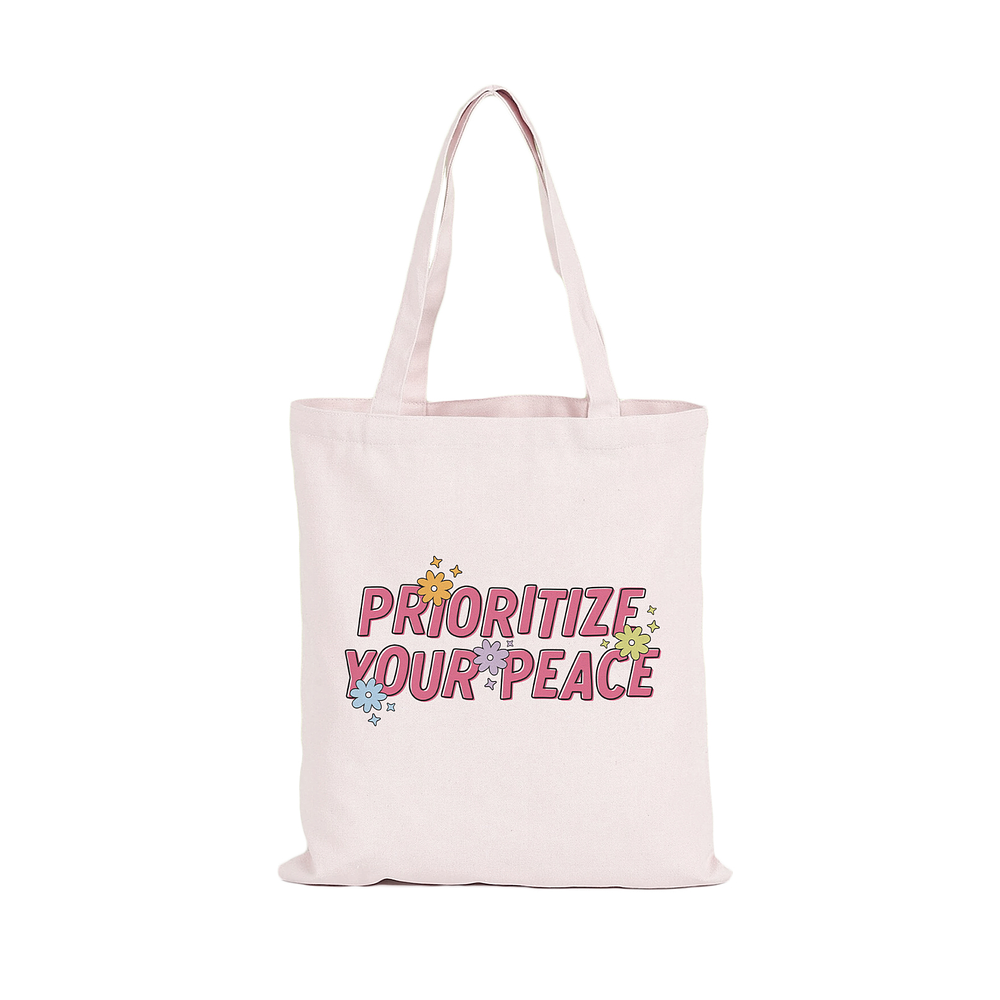 Totebag Prioritize your peace
