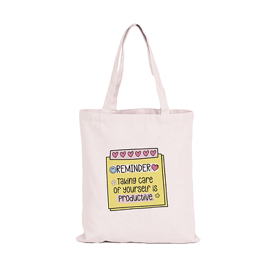 Totebag Reminder Taking care