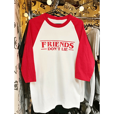 Polera Stranger Things 3/4 / Friends Don't Lie