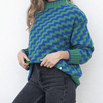 Sweater patron azul