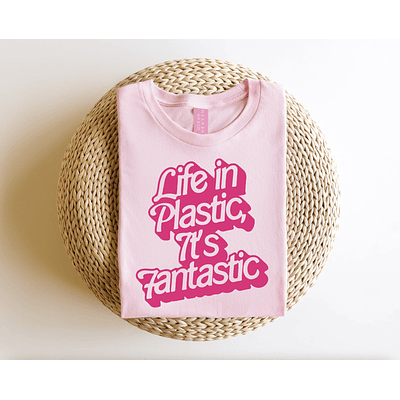 Polera Life in Plastic - ROSADO
