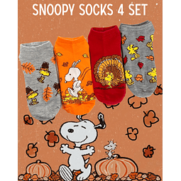 Calcetines Snoopy Halloween Set 4 socks