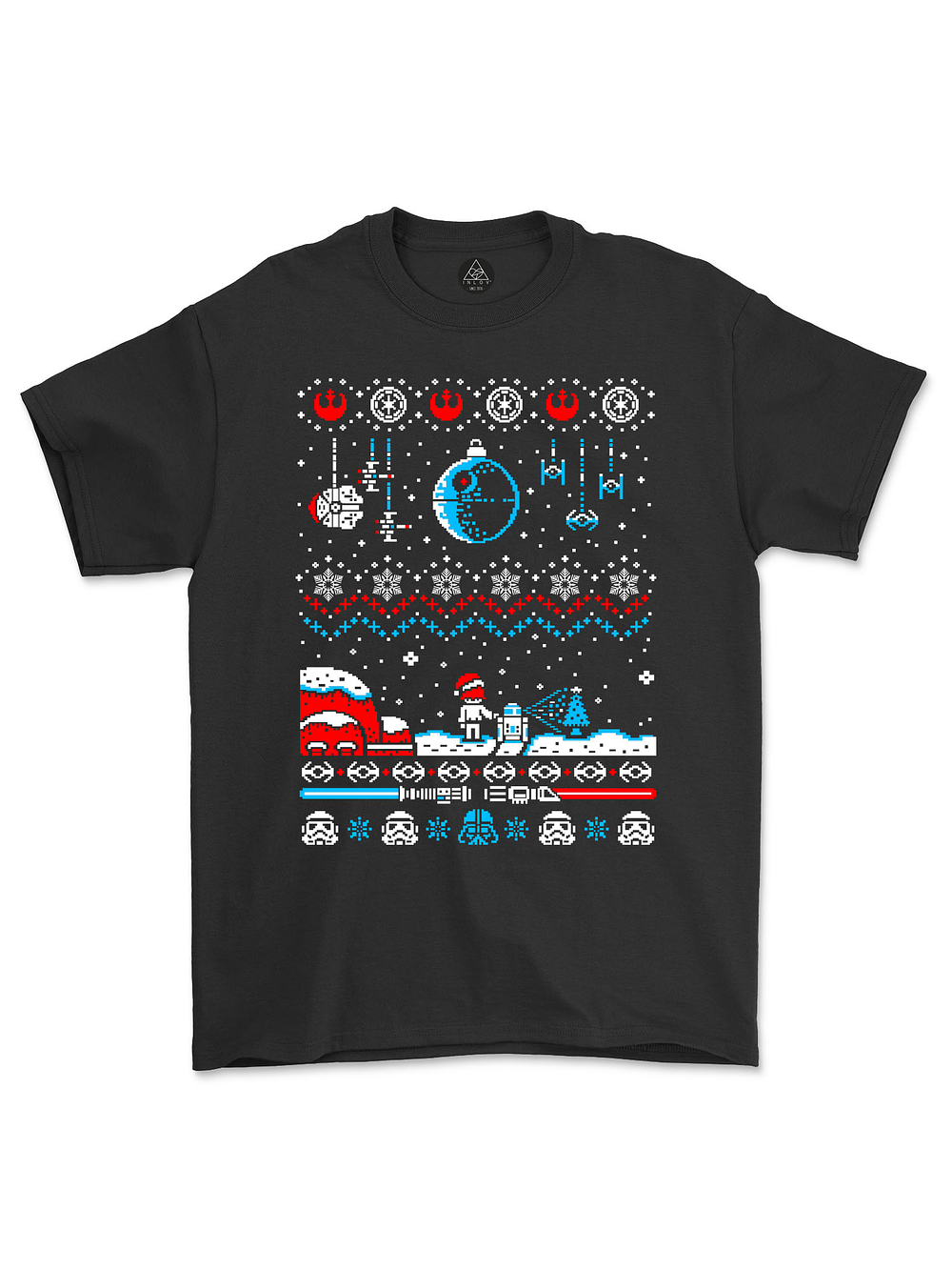 Polera Ugly Star Wars nieve 3