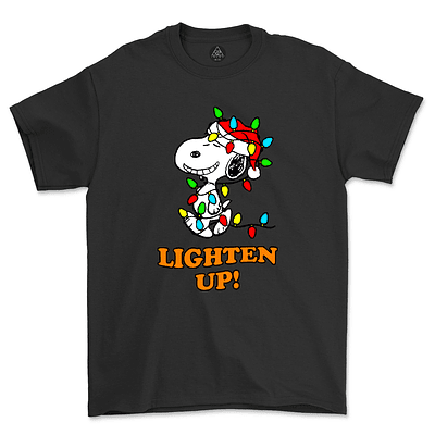 Polera Snoopy Lights On - NEGRO