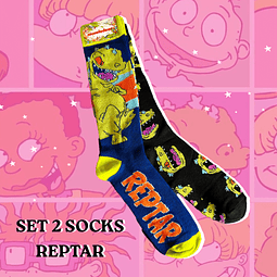 Set  2 Sock Reptar