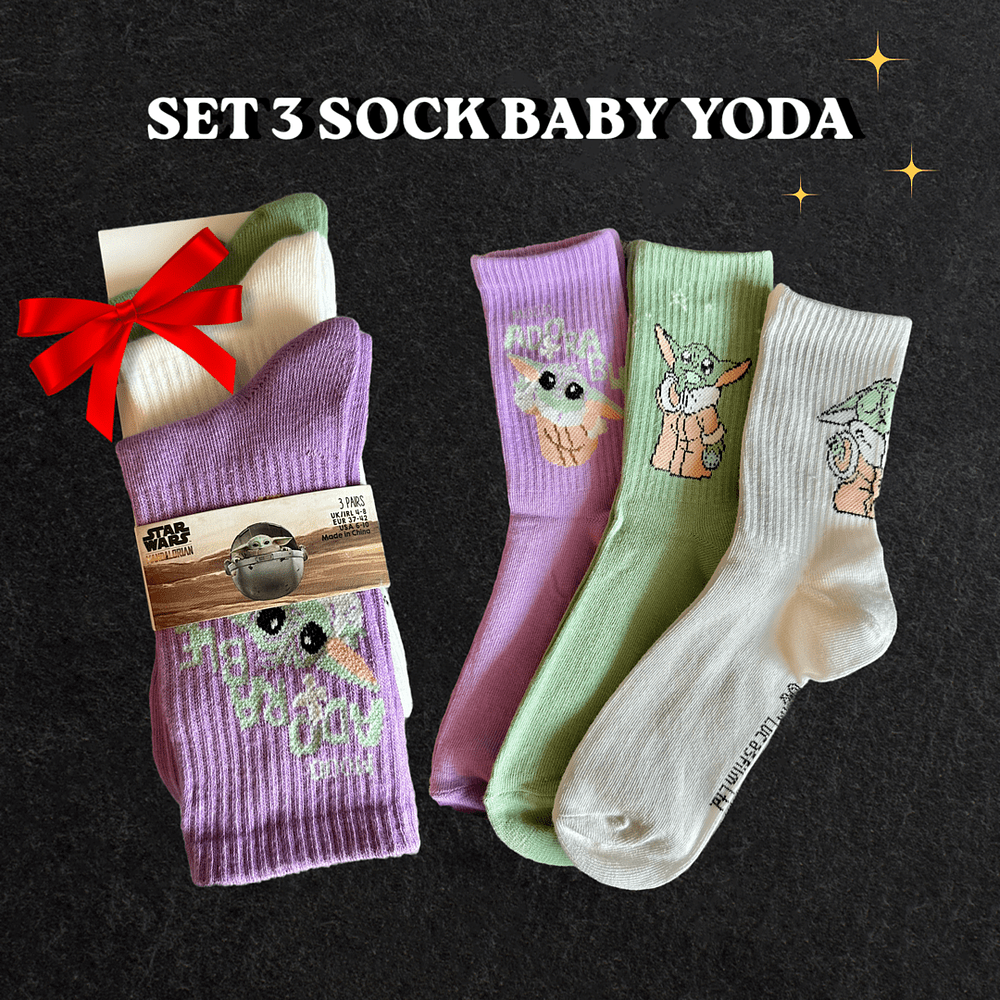 Set 3 Socks Bay Yoda