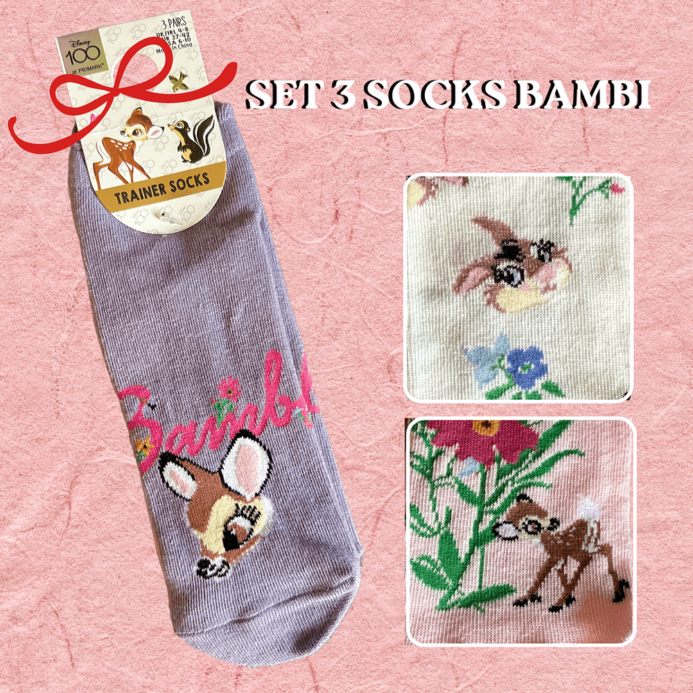 Set 3 Socks Bambi
