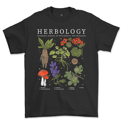 Polera Harry Potter / Herbology Premium - NEGRO