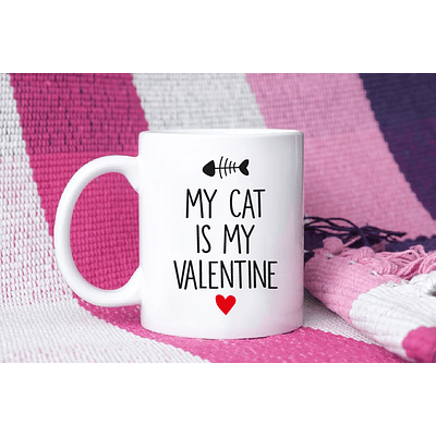 Tazón My Cat is My Valentine