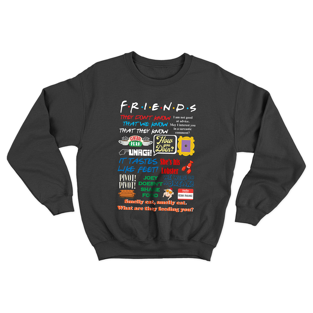 PULLOVER FRIENDS FRASES