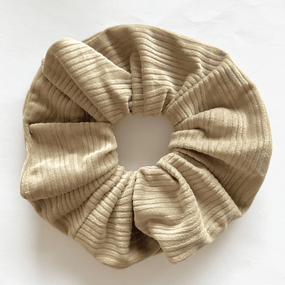 Scrunchie Cotelé XL - BEIGE