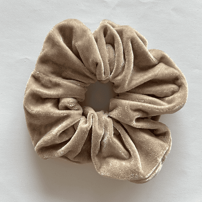 Scrunchie Terciopeloo XL - TAUPE