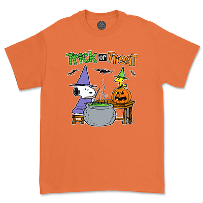 Polera TRick or Treat Snoopy - NARANJO