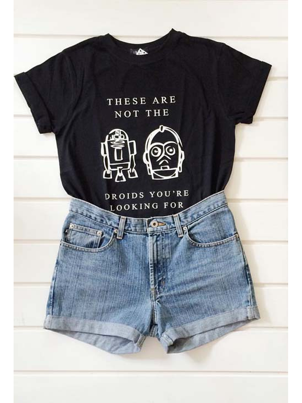 Polera TALLA L Star Wars Droids OFERTA 1