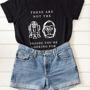 Polera TALLA L Star Wars Droids OFERTA