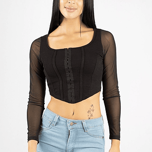 Top Corset manga transparente