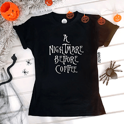 Polera Halloween / A nightmare before coffee