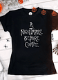 Polera Halloween / A nightmare before coffee - Miniatura 1