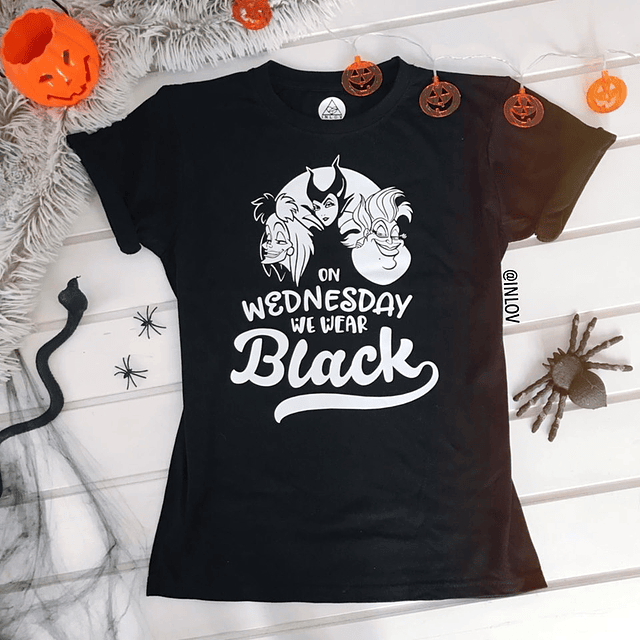 Polera Halloween / On Wednesday We Wear Black 