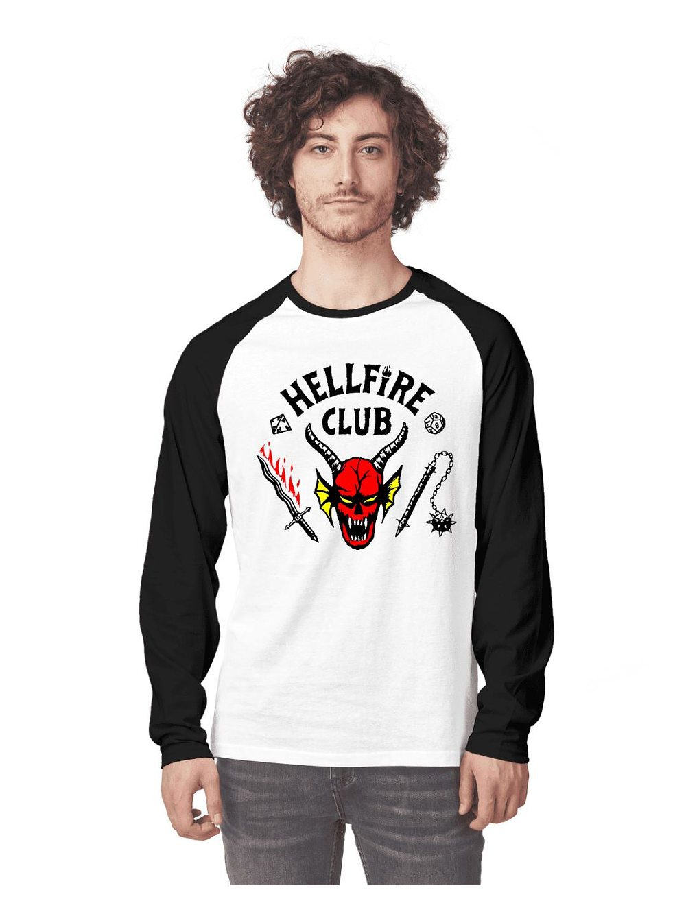 Polera manga larga  Helfire Club Stranger Things  1