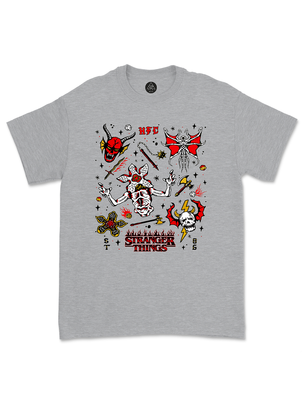 Polera Stranger Things Hellfire Collage 3