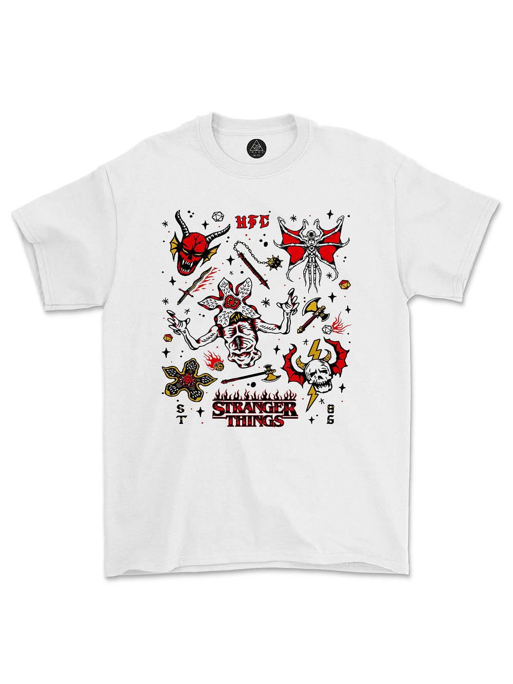 Polera Stranger Things Hellfire Collage 4