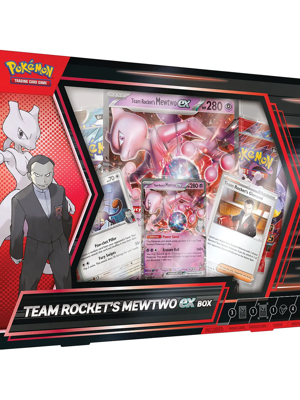 Pokemon TCG Team Rocket's Mewtwo ex Box English