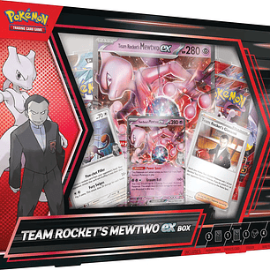 Pokemon TCG Team Rocket's Mewtwo ex Box English