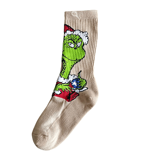Calcetines Grinch Beige