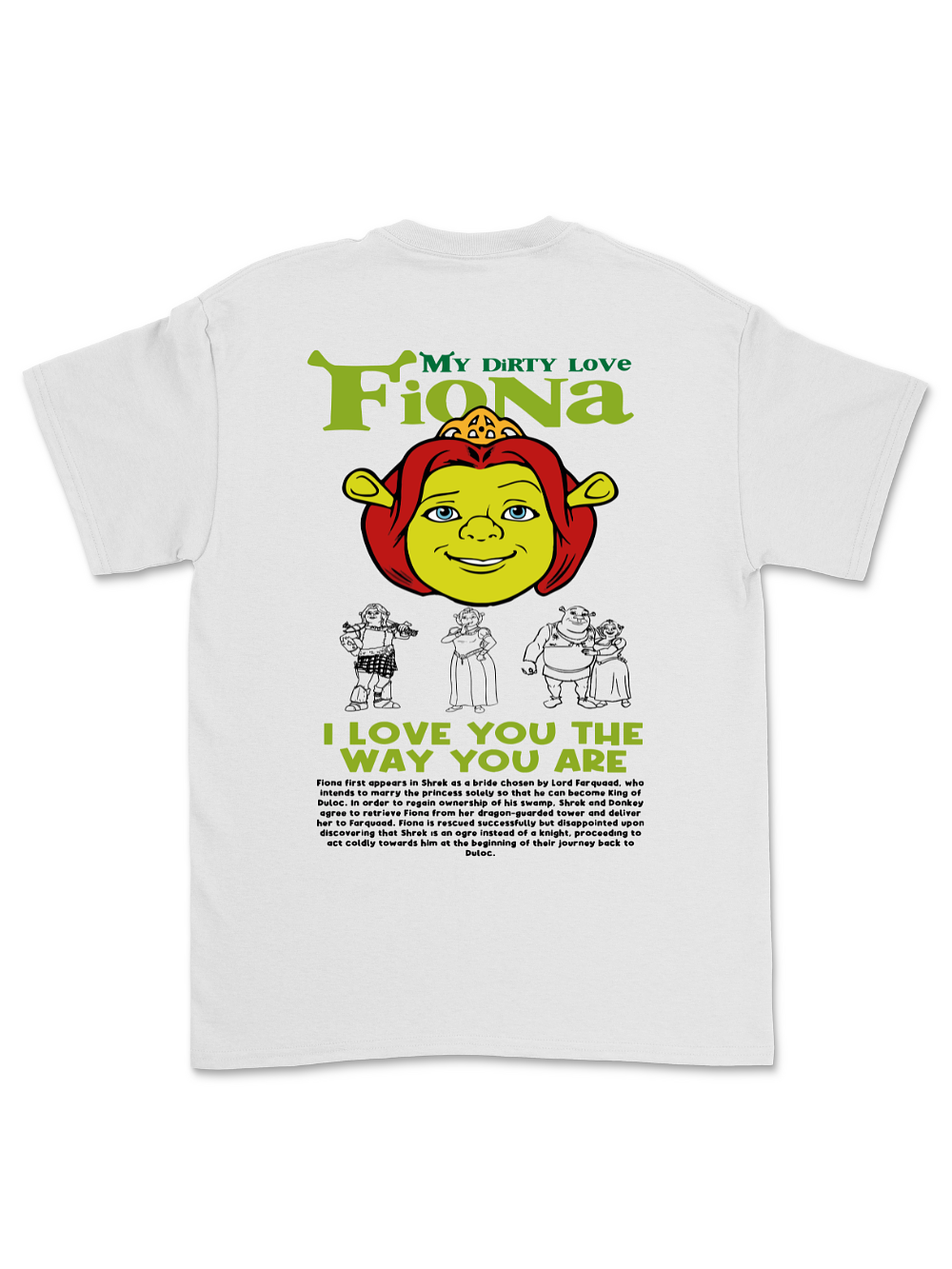 Polera Shrek y Fiona  3