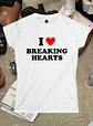 BABY TEE MUJER I LOVE BREAKING HEARTS- OFERTA - Miniatura 1