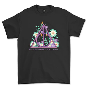 Polera The Deathly Hallows Flowers harry Potter- OFERTA