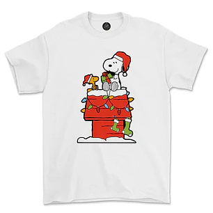 Polera Snoopy Xmas Home- OFERTA