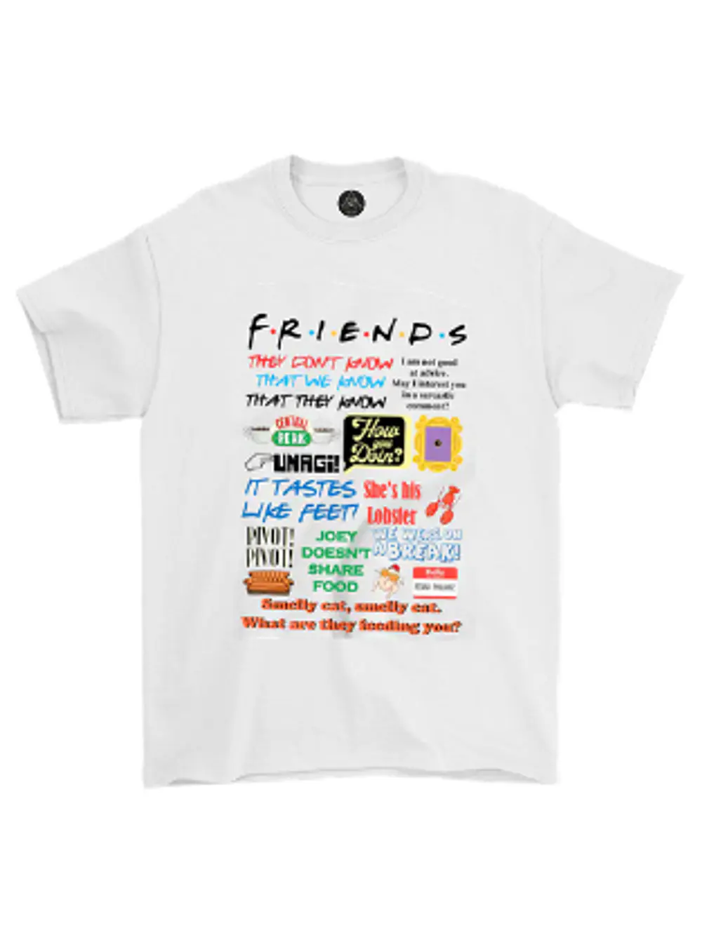 Polera Friends Frases  2